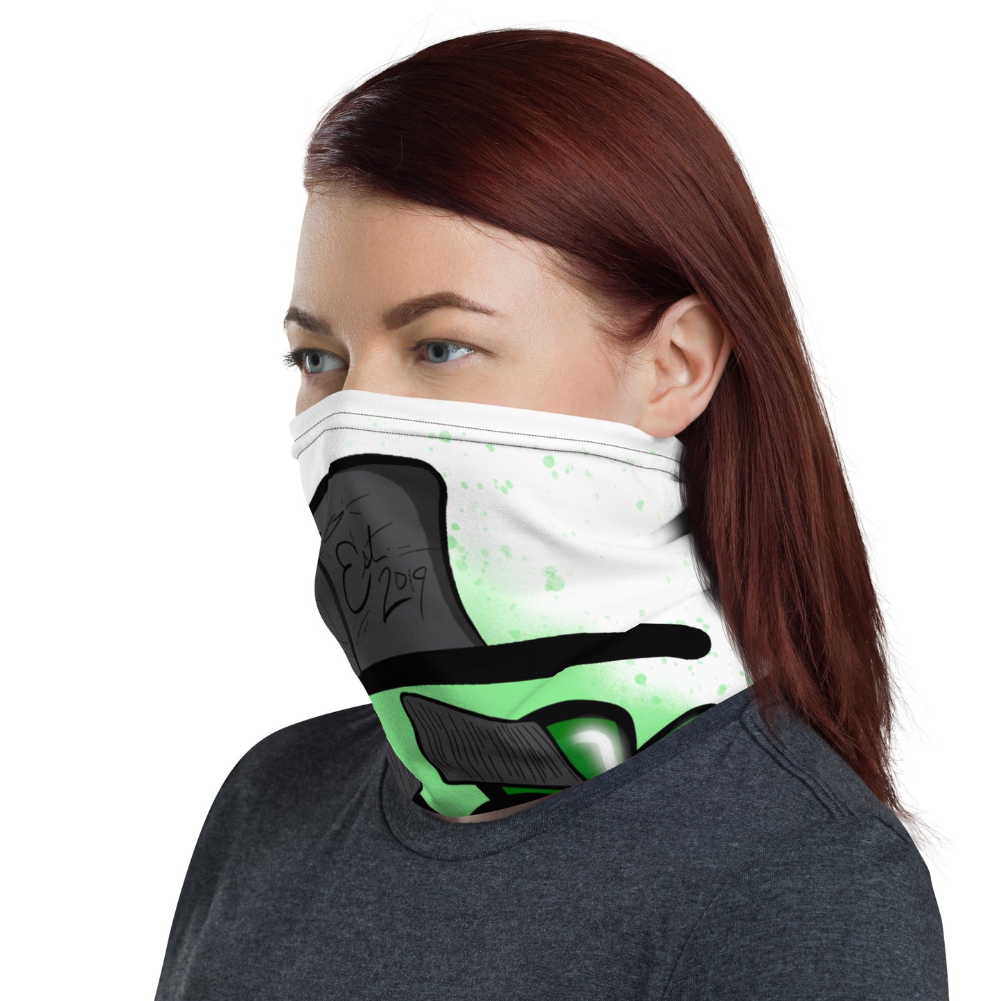 Neck Gaiter with Cook Farms Graffiti Logo