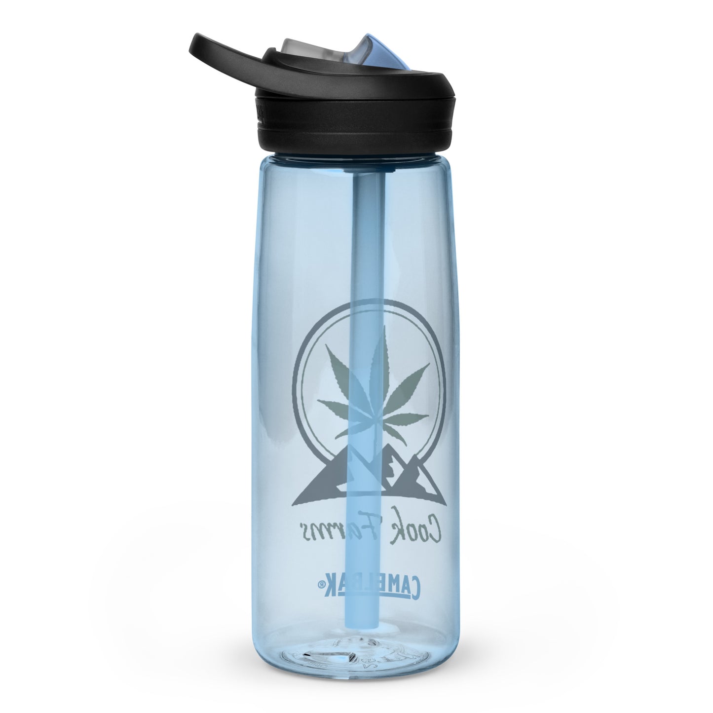 Cook Farms Sports water bottle with Cook Farms Logo