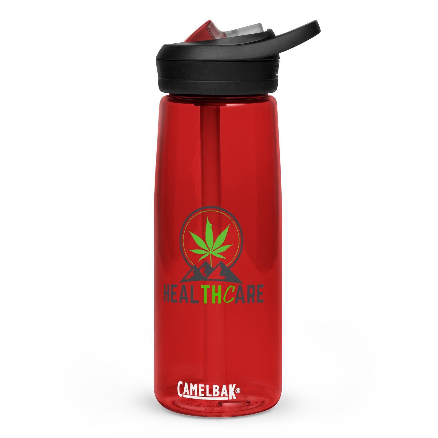 Cook Farms Sports water bottle with Healthcare Logo