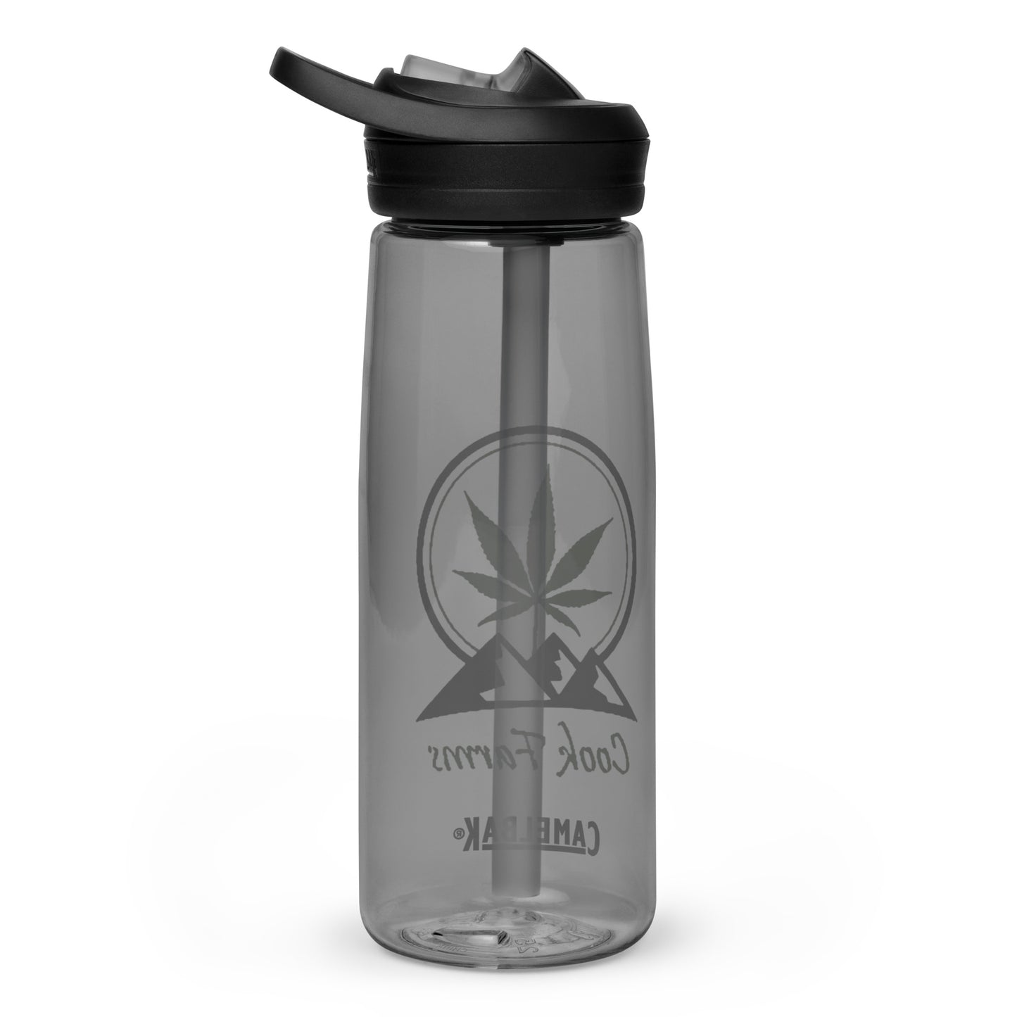 Cook Farms Sports water bottle with Cook Farms Logo