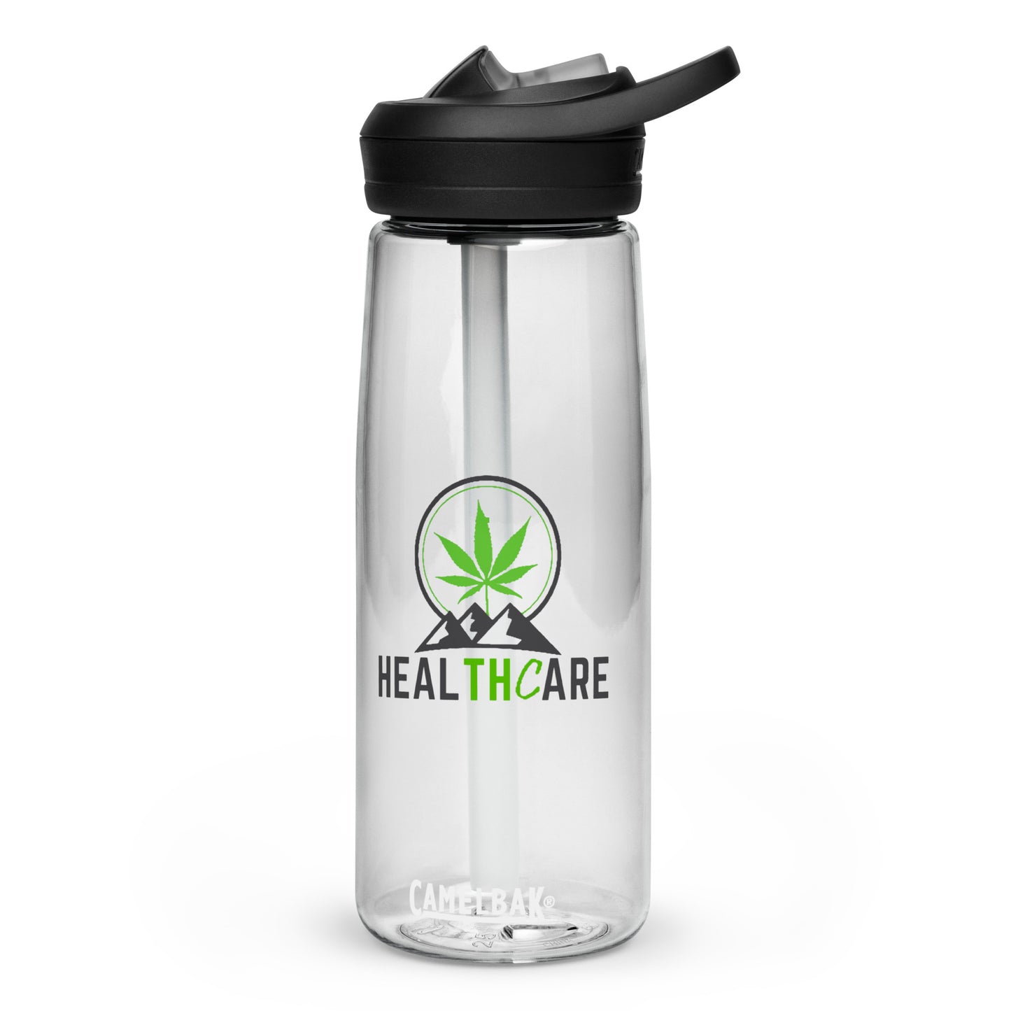 Cook Farms Sports water bottle with Healthcare Logo