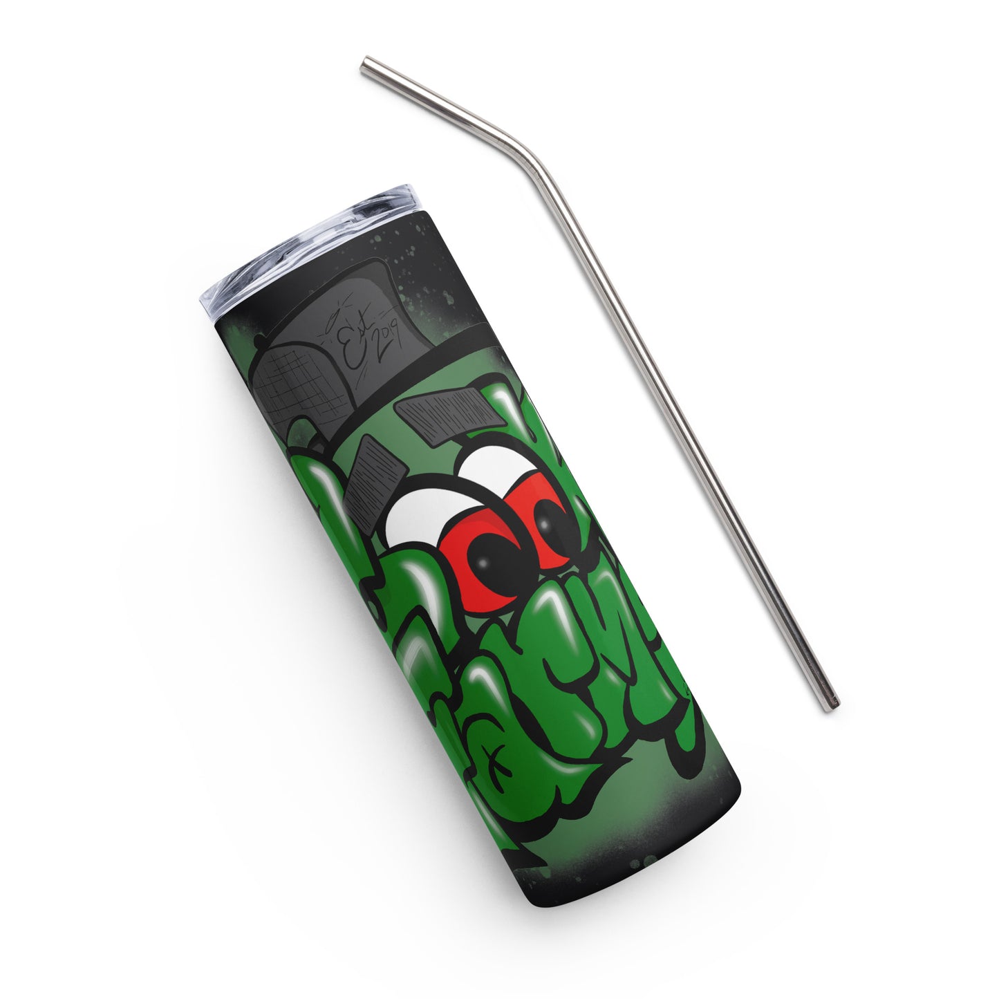 Stainless steel tumbler with Graffiti Logo