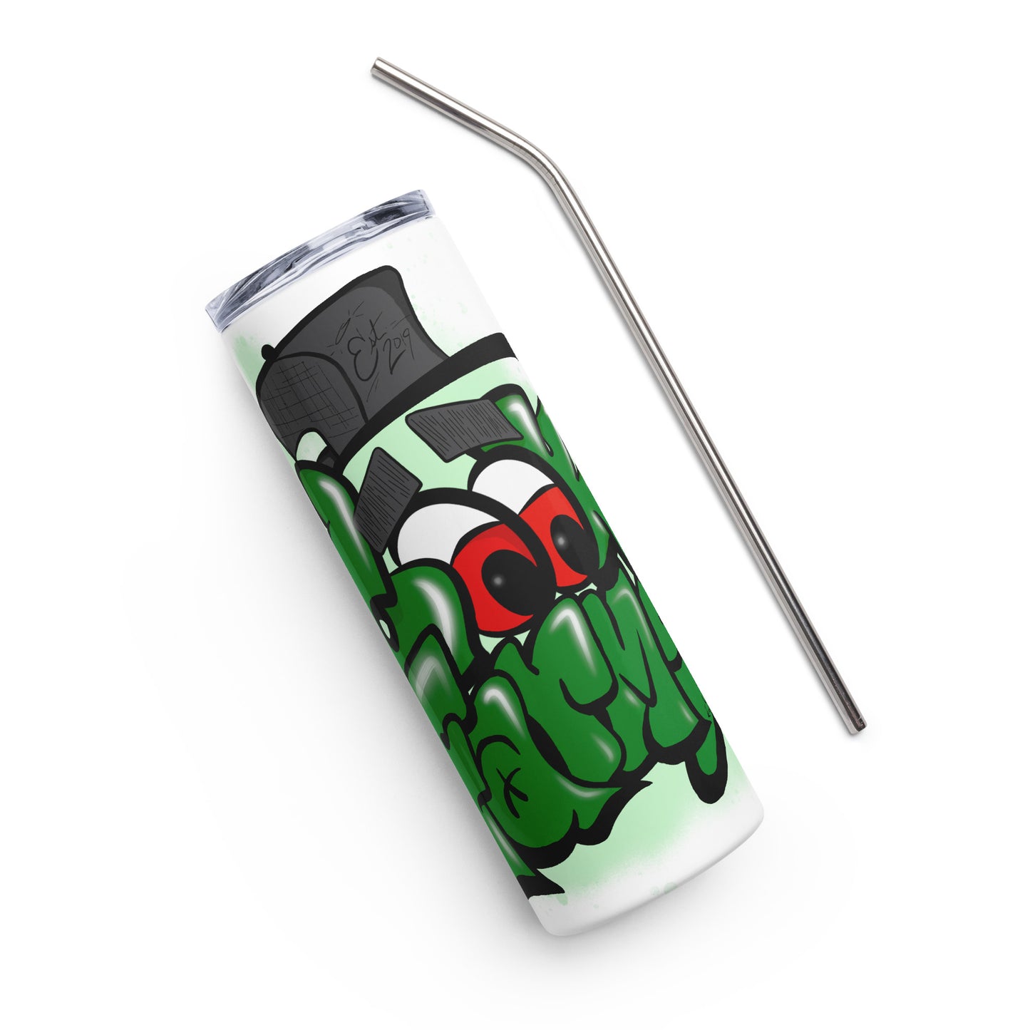 Stainless steel tumbler with Graffiti Logo