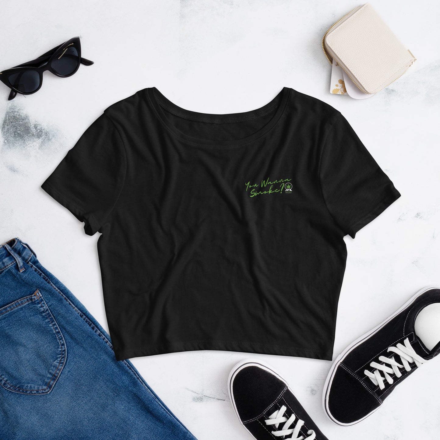 Women’s Crop Tee with Healthcare Logo