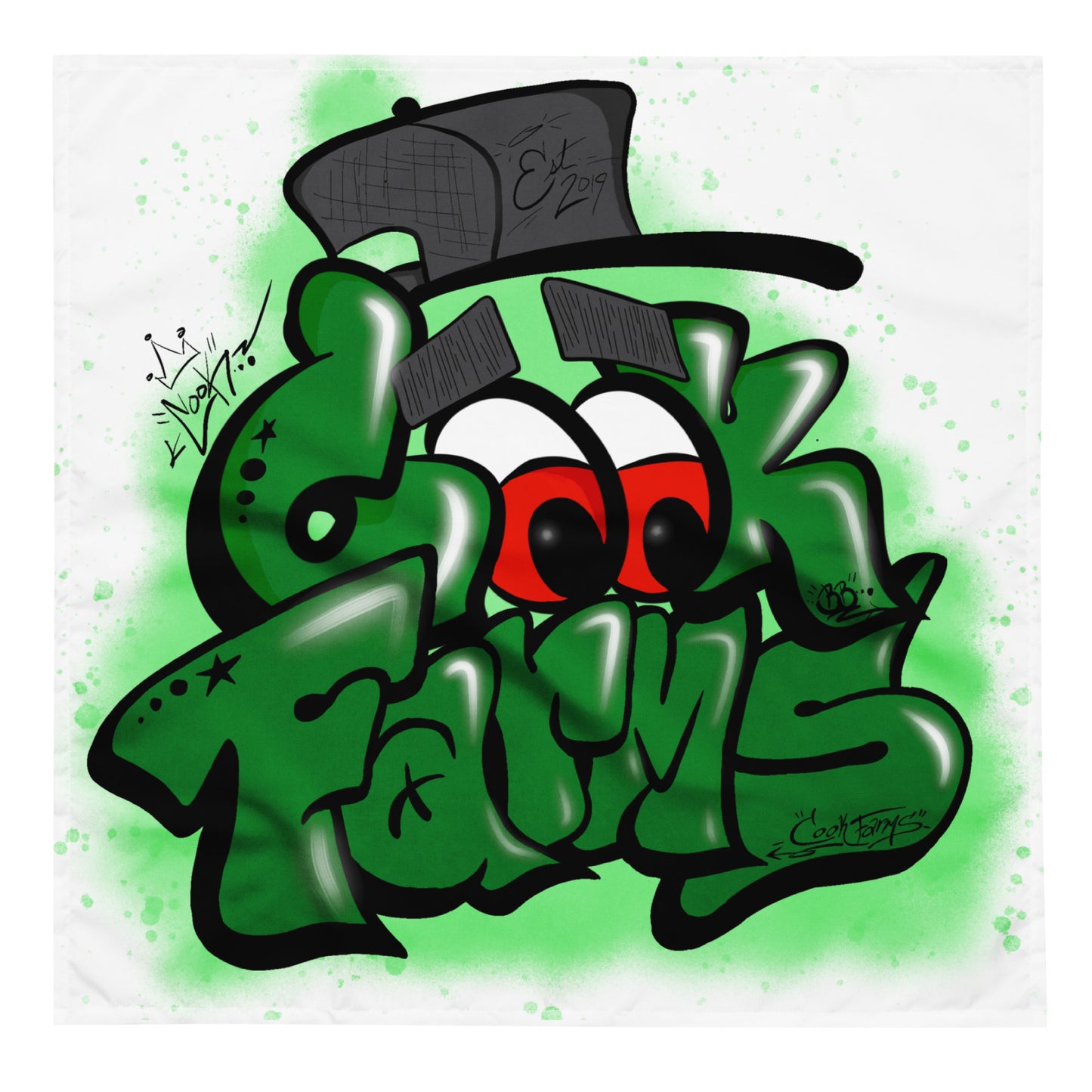 Cook Farms Graffiti Bandanna