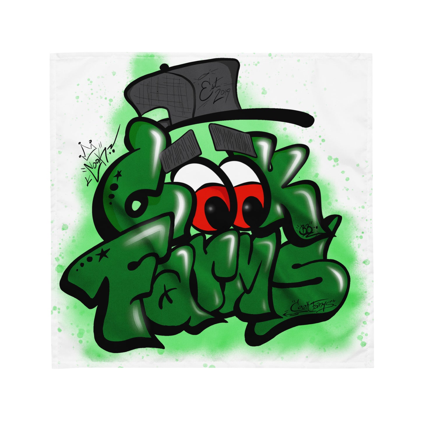 Cook Farms Graffiti Bandanna