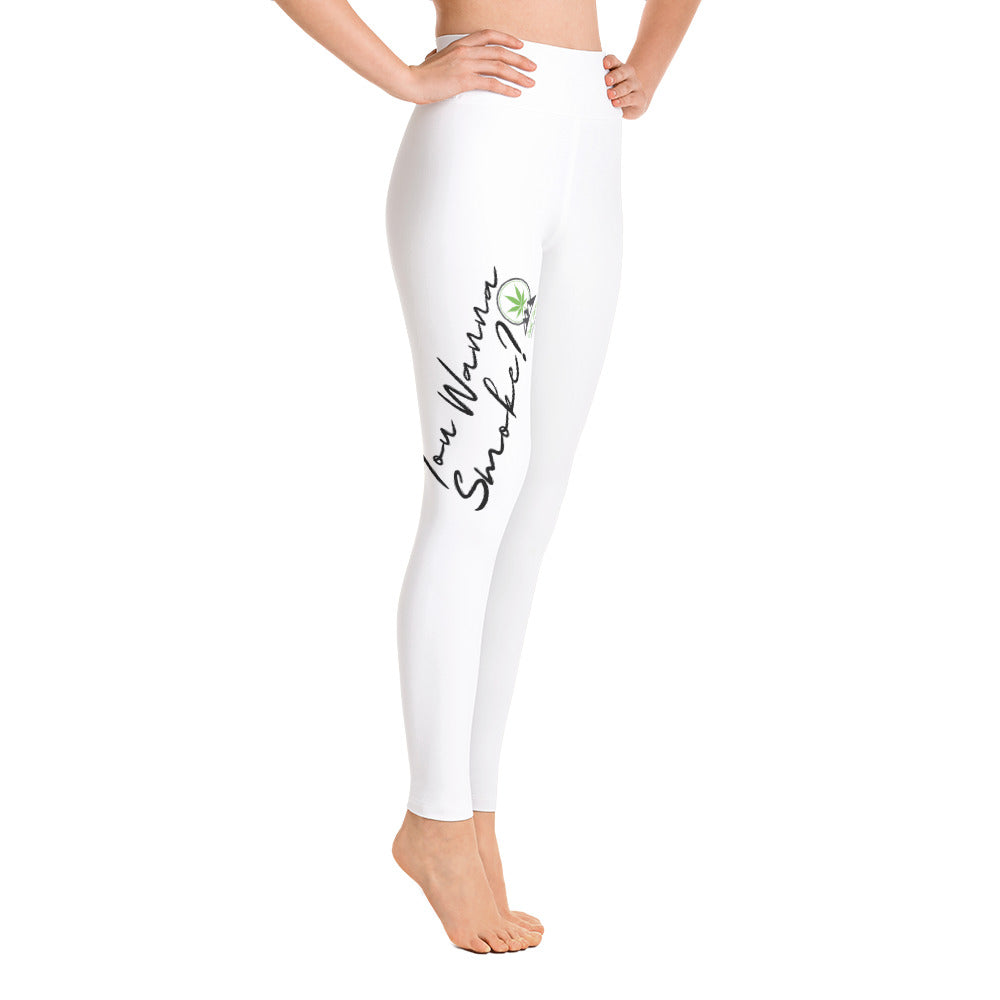 Yoga Leggings - You wanna smoke