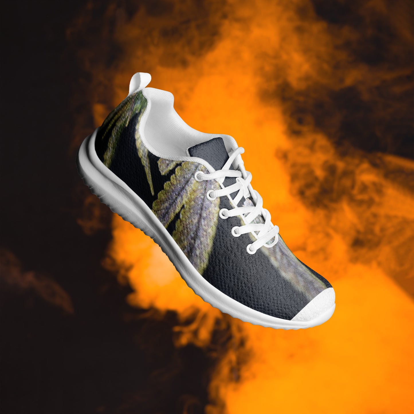 Men’s Athletic Shoes with Flower Picture