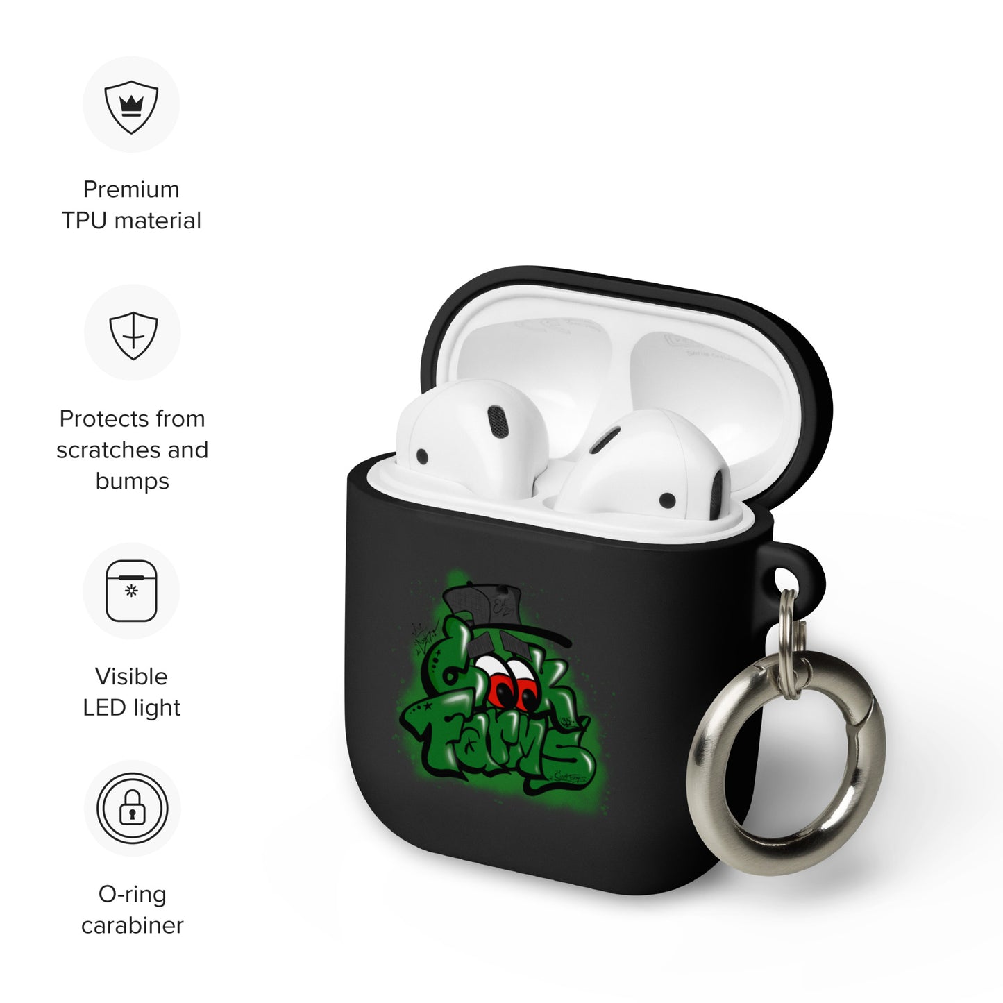 Cook Farms Graffiti Rubber Case for AirPods®
