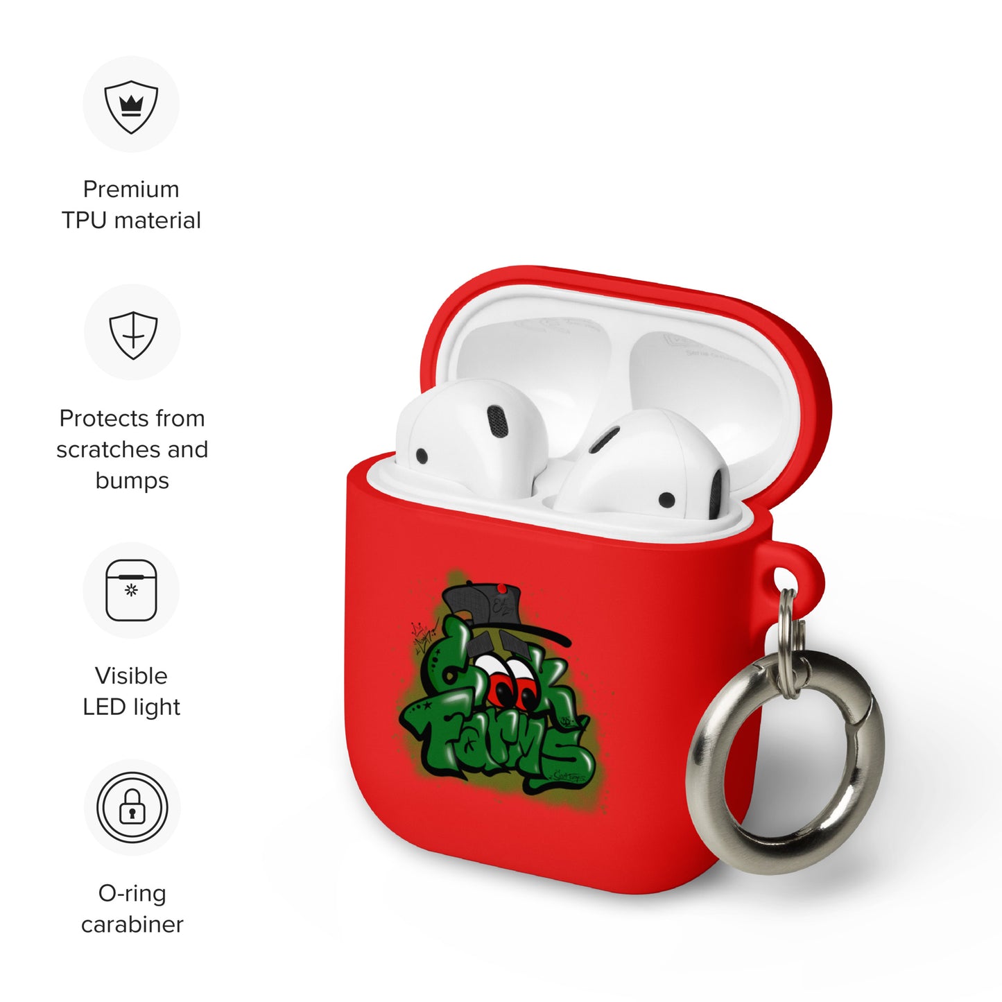 Cook Farms Graffiti Rubber Case for AirPods®