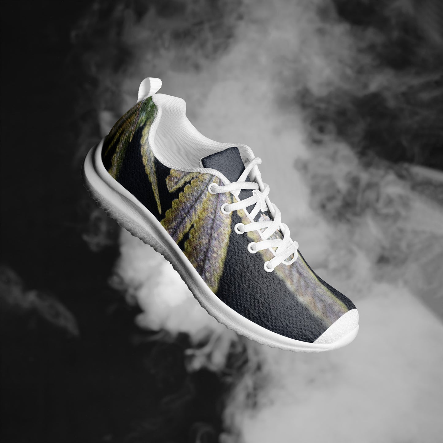 Women’s athletic shoes with flower picture
