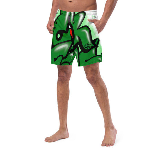 Men's swim trunks with Graffiti logo