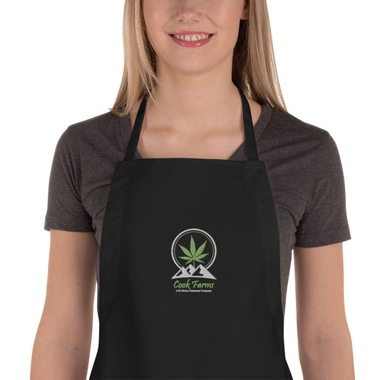 Embroidered Apron with Cook Farms Logo