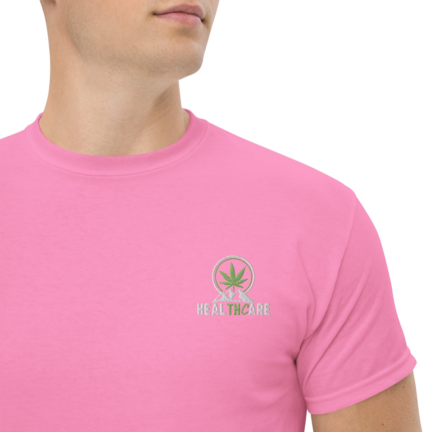 Men's Healthcare with Bud Pic on Back Tee