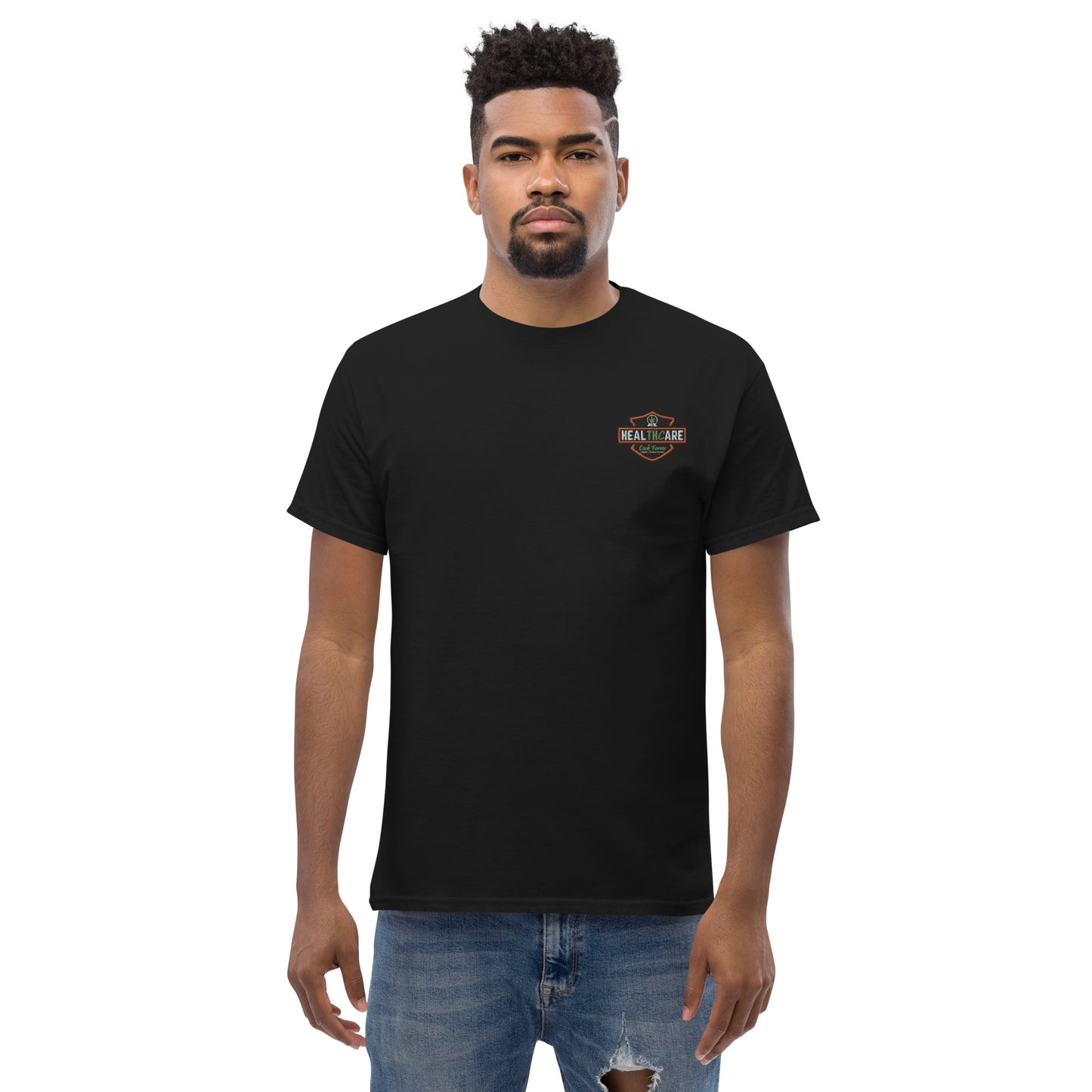 Men's Harley Healthcare on Back Tee