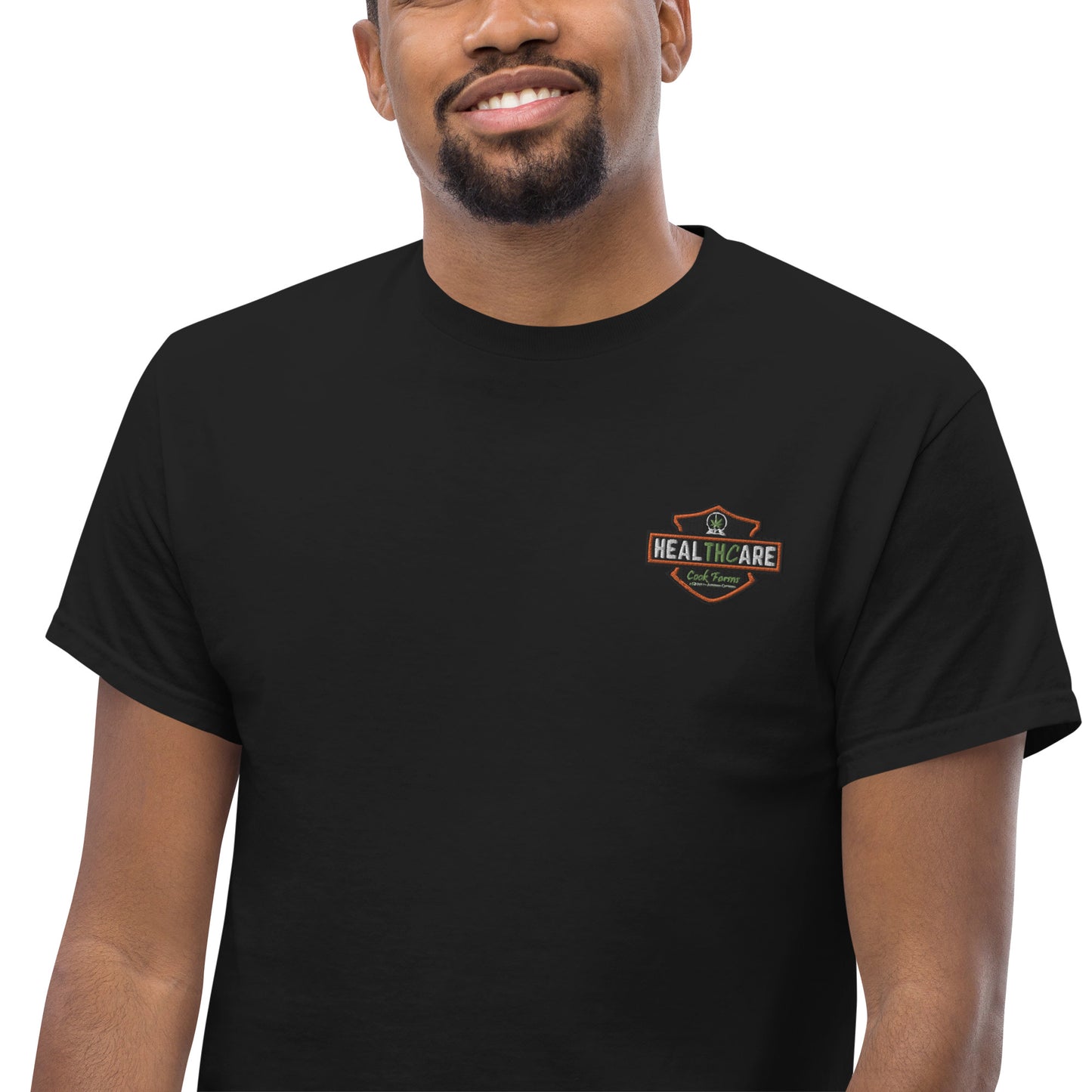 Men's Harley Healthcare on Back Tee