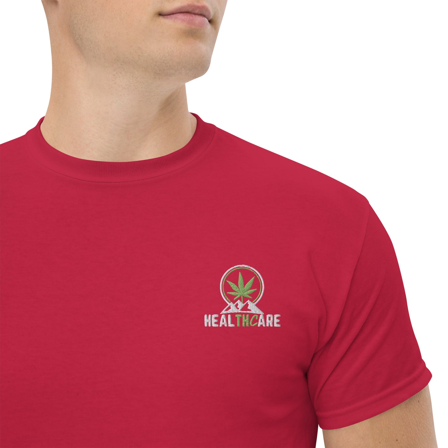 Men's Healthcare with Bud Pic on Back Tee