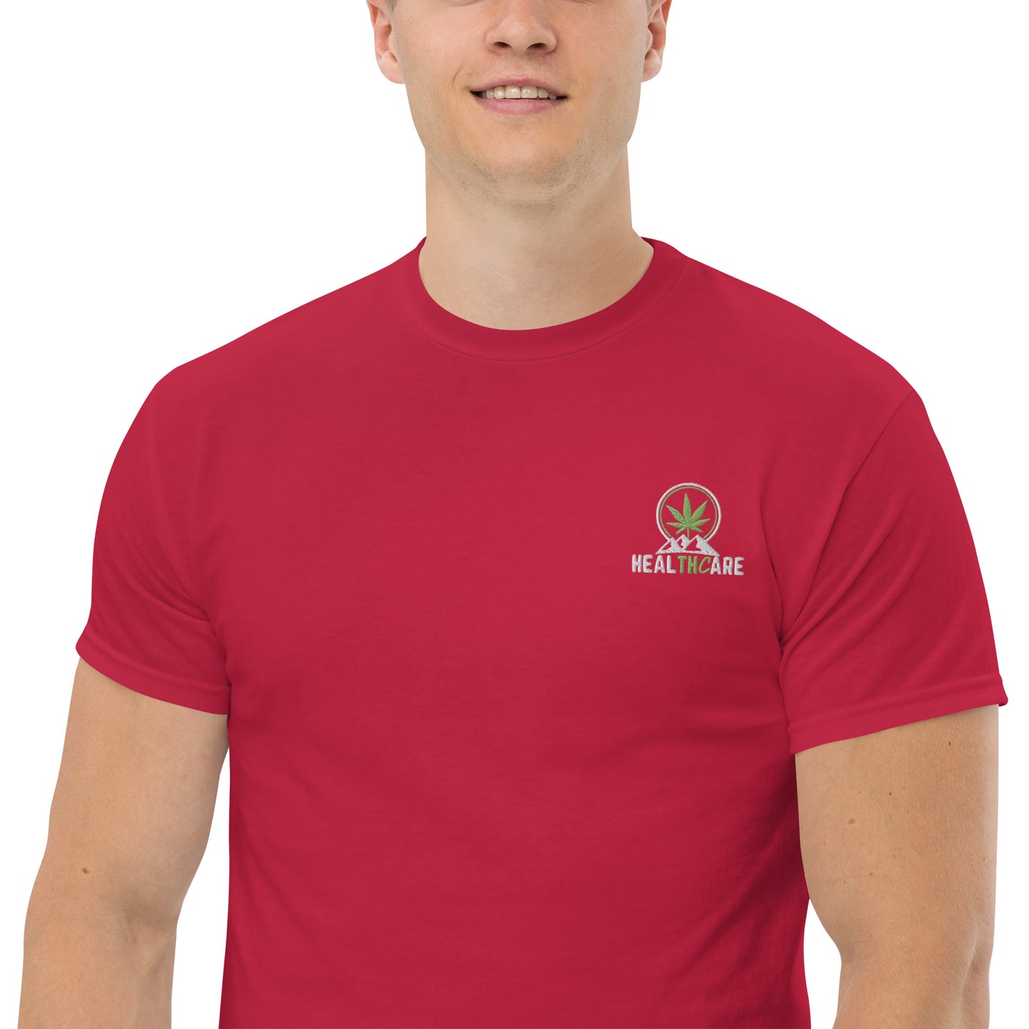 Men's Healthcare with Bud Pic on Back Tee