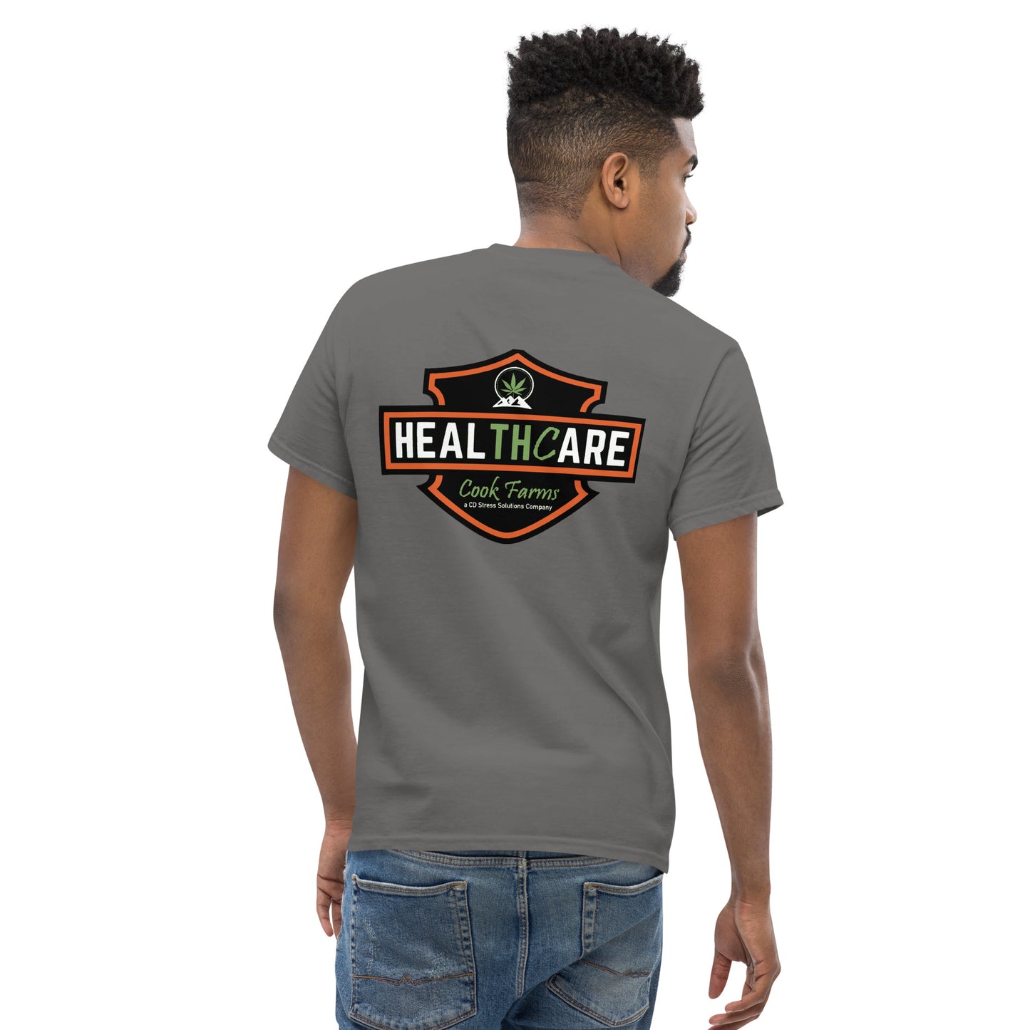 Men's Harley Healthcare on Back Tee