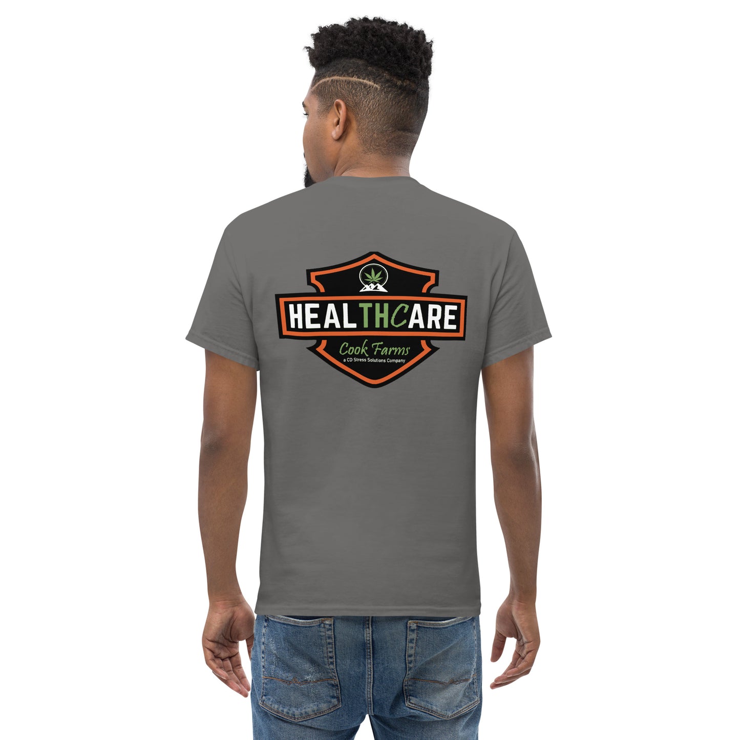 Men's Harley Healthcare on Back Tee