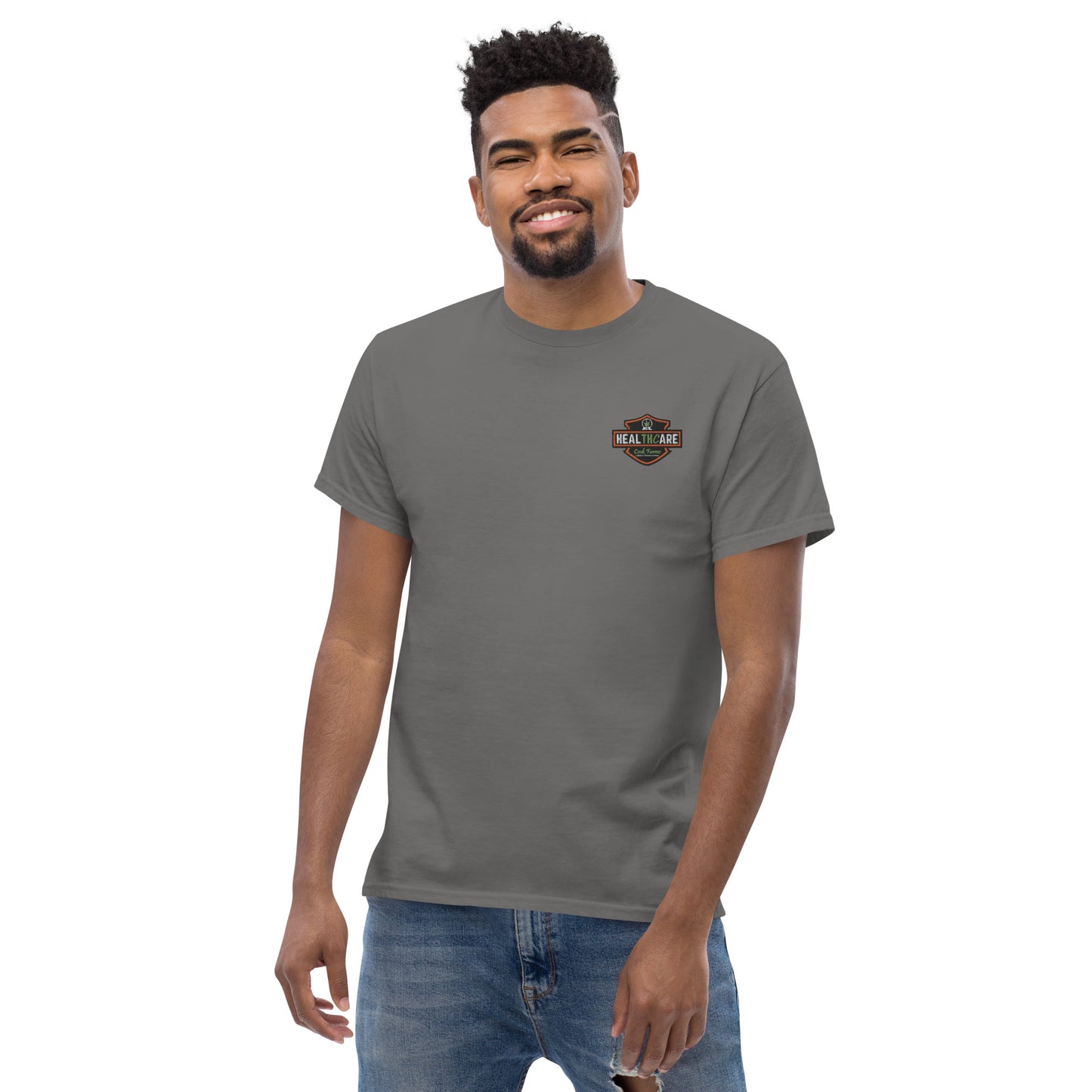 Men's Harley Healthcare on Back Tee