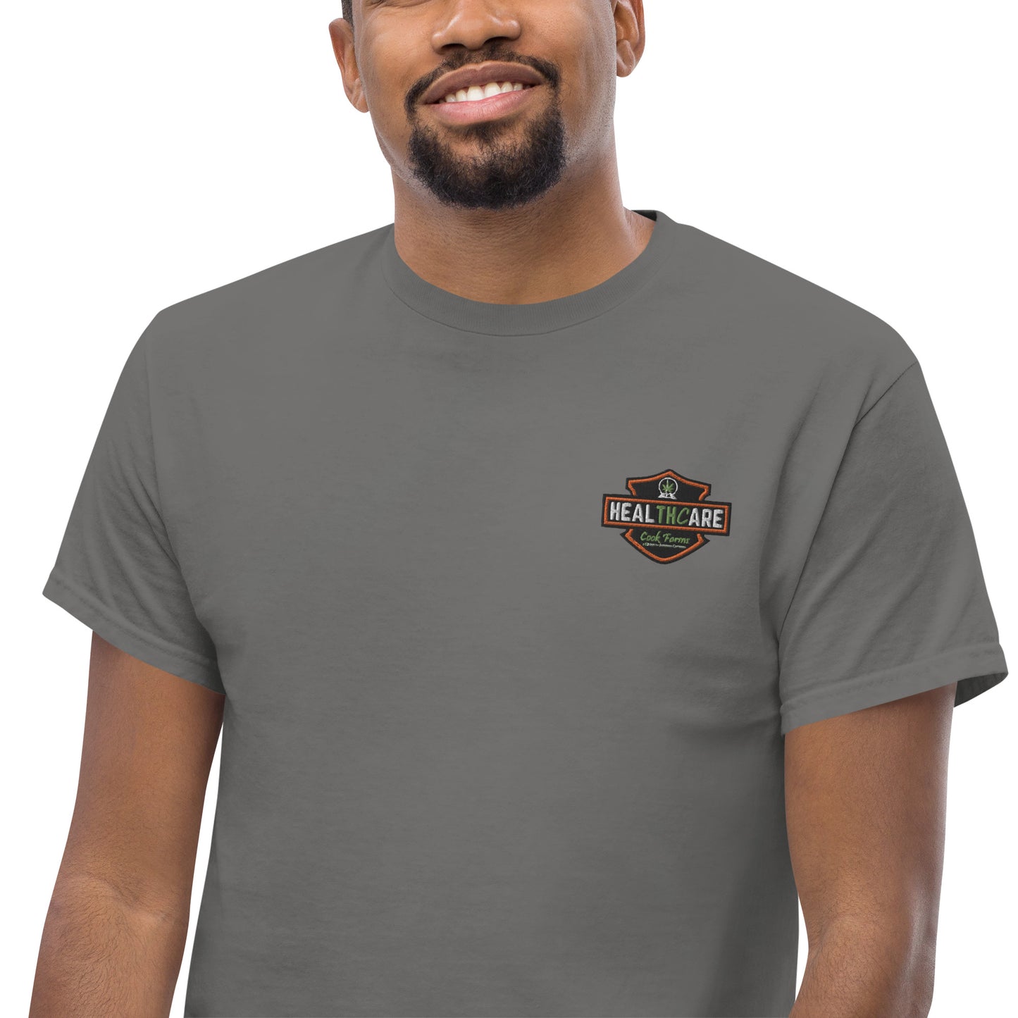 Men's Harley Healthcare on Back Tee