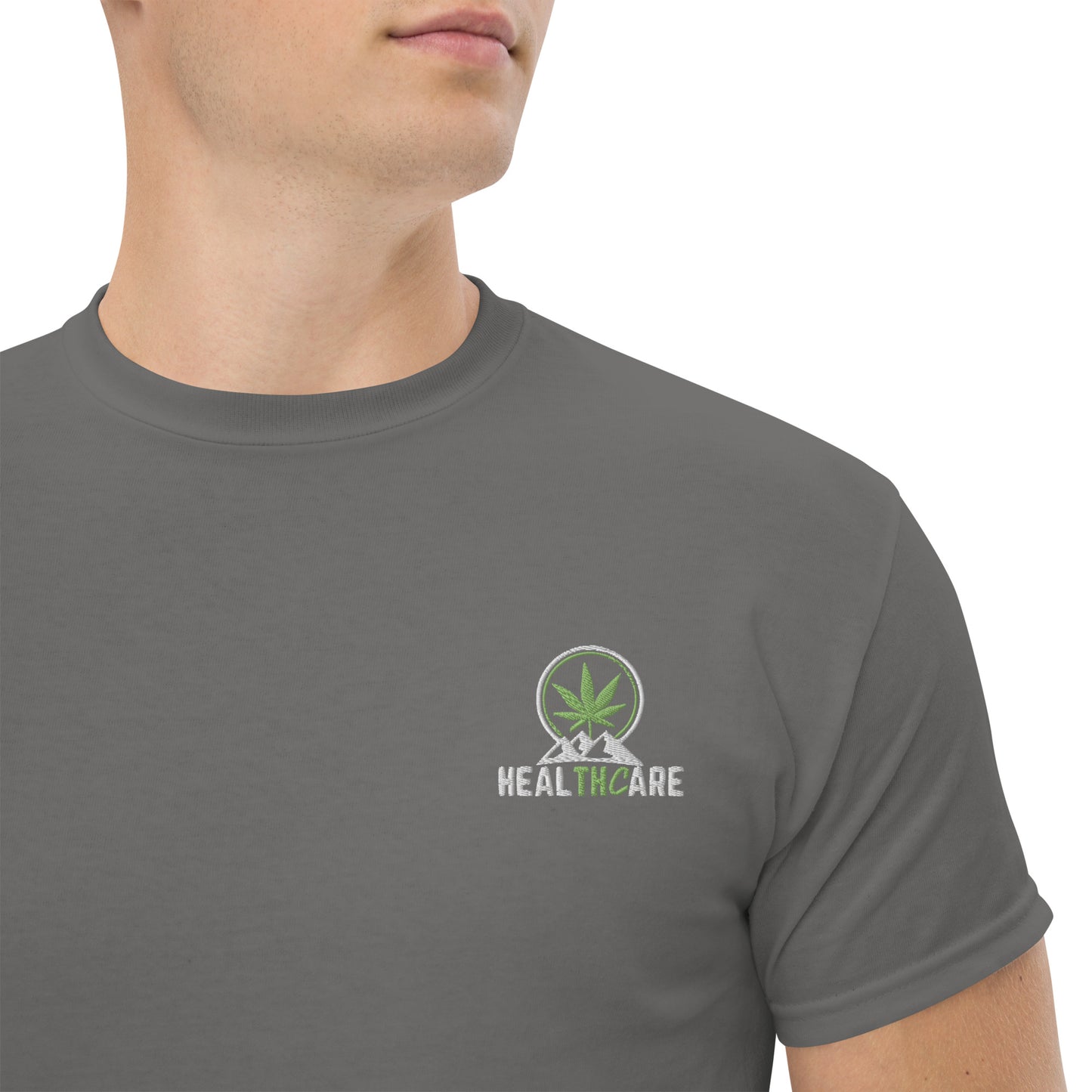 Men's Healthcare with Bud Pic on Back Tee