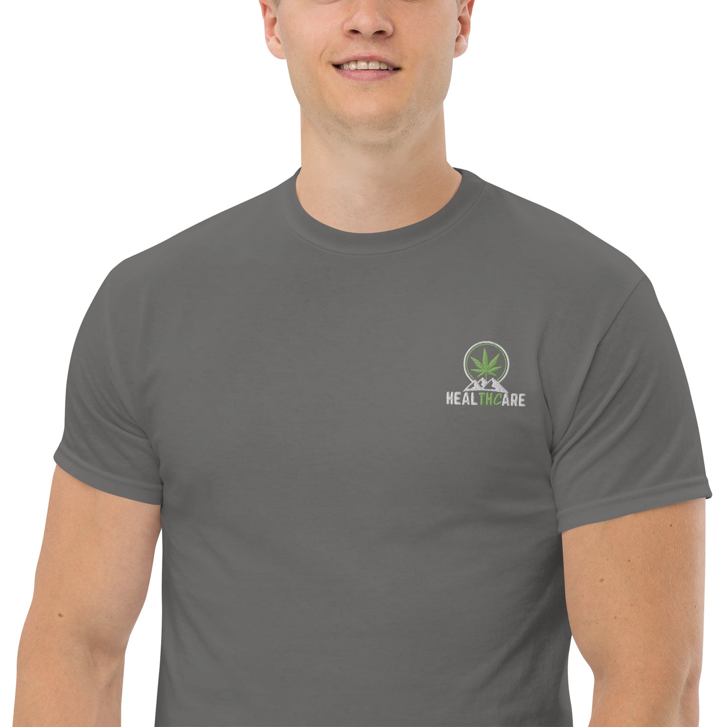 Men's Healthcare with Bud Pic on Back Tee