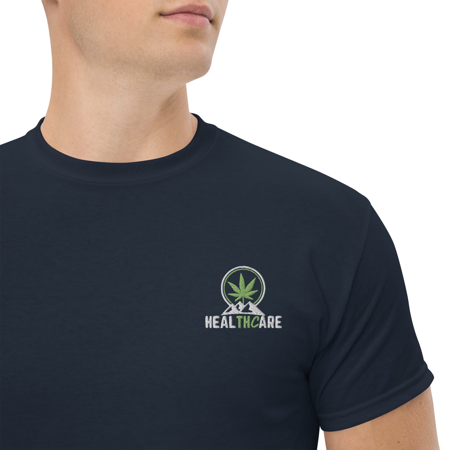 Men's Healthcare with Bud Pic on Back Tee