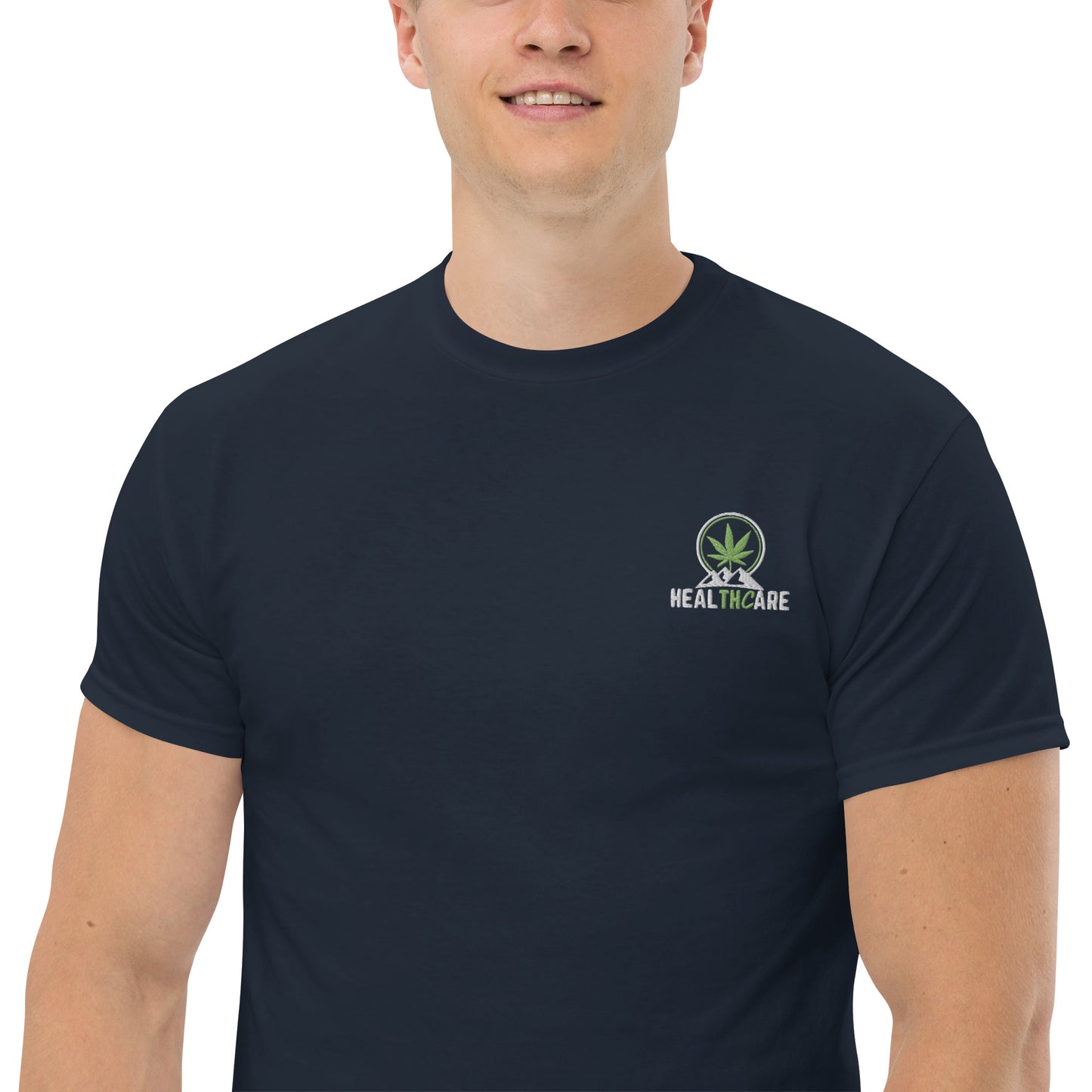 Men's Healthcare with Bud Pic on Back Tee