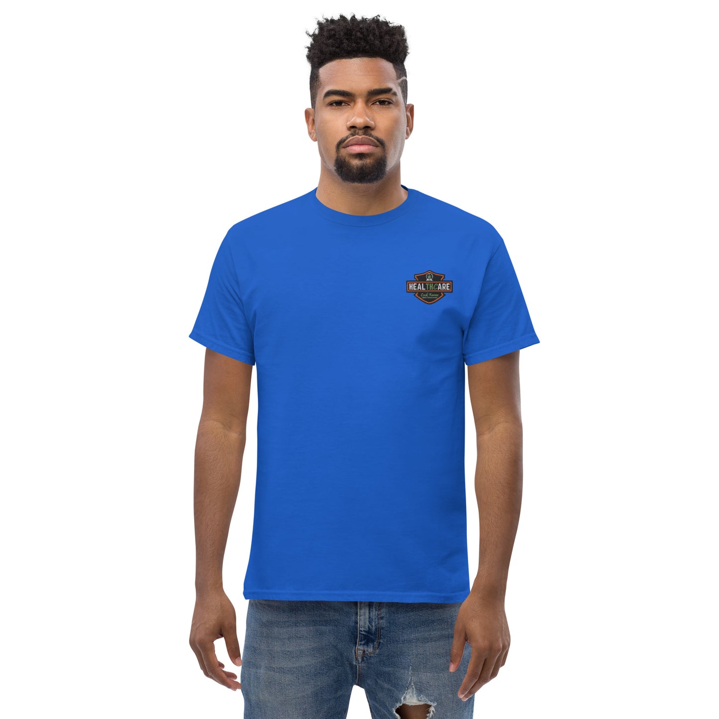 Men's Harley Healthcare on Back Tee