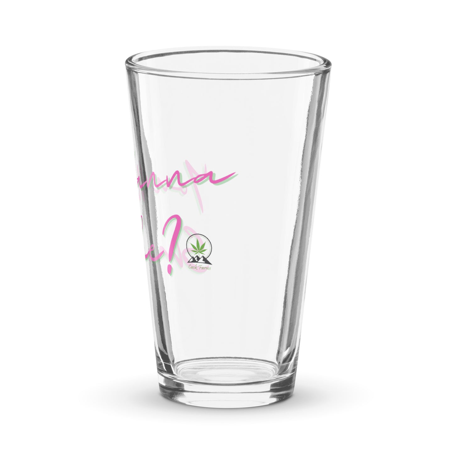 Shaker pint glass